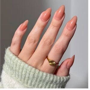 Glamnetic Press On Nails - Sheer Peach | Sheer Neutral Peach Pink